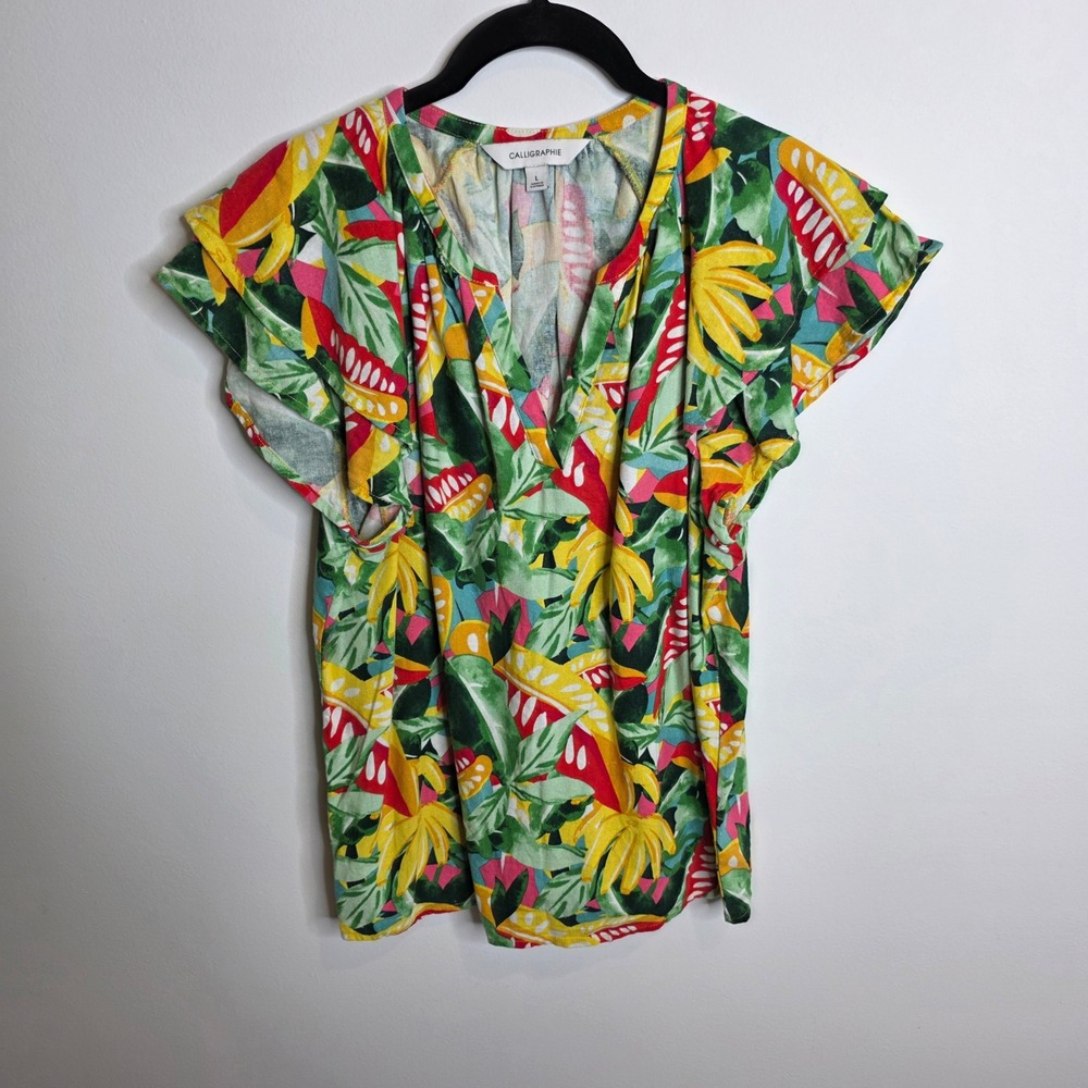 Calligraphie Blouse Womens Large‎